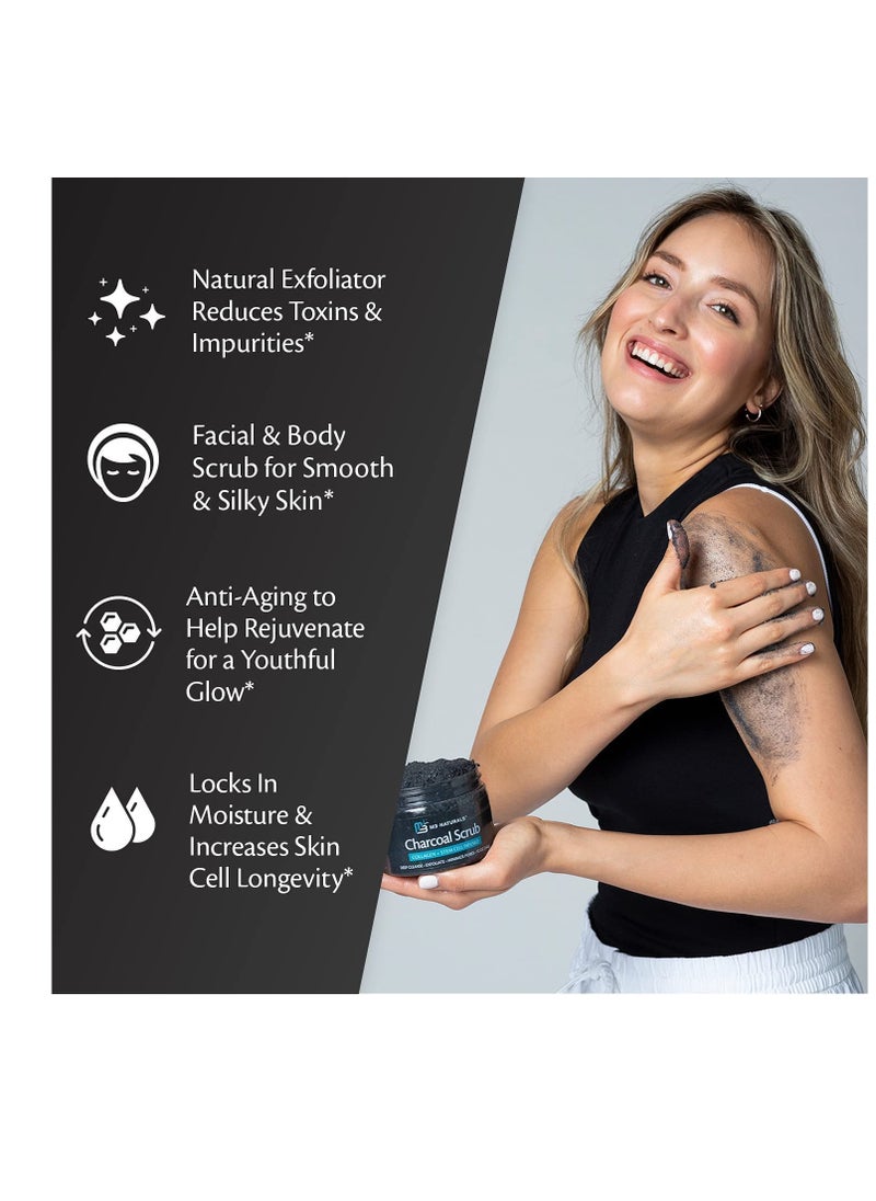 M3 Naturals Charcoal Body Scrub with Stretch Mark Cream Bundle - pzsku/Z71DA94C1DAF305A5B4EEZ/45/_/1740112384/02aab3fe-4bcc-4963-8310-36043b60c9fc