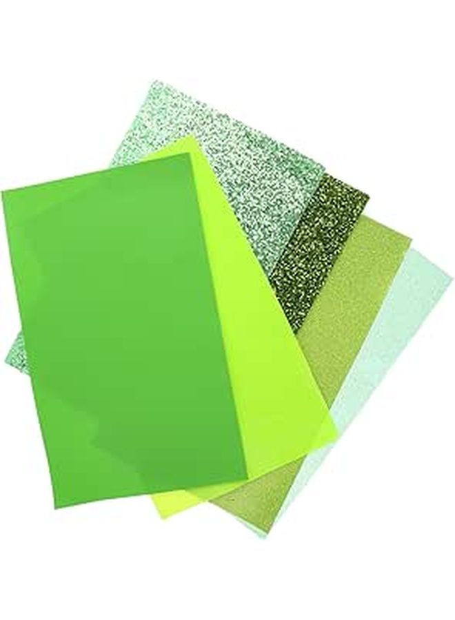 Green Faux Leather Sheets For Crafts DIY Bows Earrings Bracelets Home Decor - Image 1