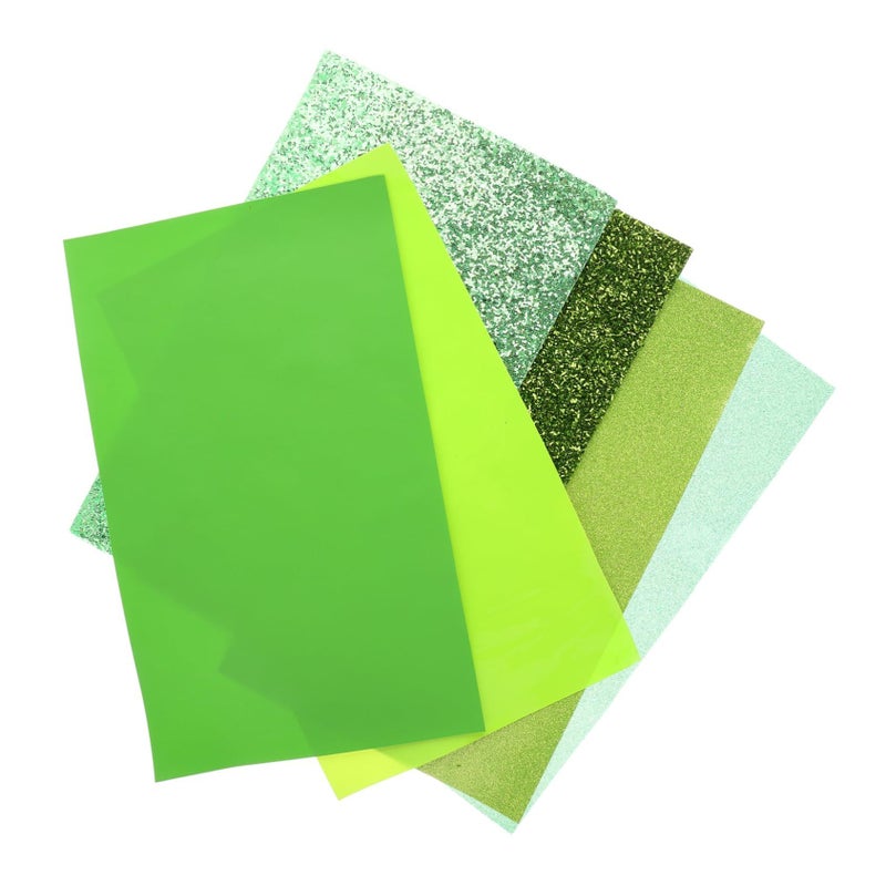 Green Faux Leather Sheets For Crafts DIY Bows Earrings Bracelets Home Decor - Image 2