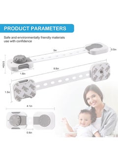 6 قطع قفل أمان للأطفال أقفال أمان للأطفال نظام قفل مضاد للأطفال قابل للتعديل بمفتاح مزدوج لأدراج الخزائن والثلاجات وأبواب الخزائن وما إلى ذلك - pzsku/Z71DAC12DD6E2932F4068Z/45/_/1717693650/90af2308-eaeb-48c8-a345-5d1d9c6335de