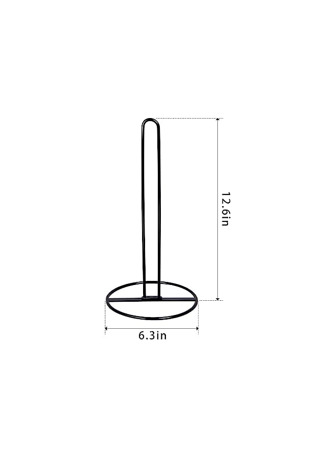 S-TOP Toilet Paper Holder Stand, Black Freestanding Toilet Paper Holder for Storing 3 Rolls of Toilet Papers (Black) - Image 3