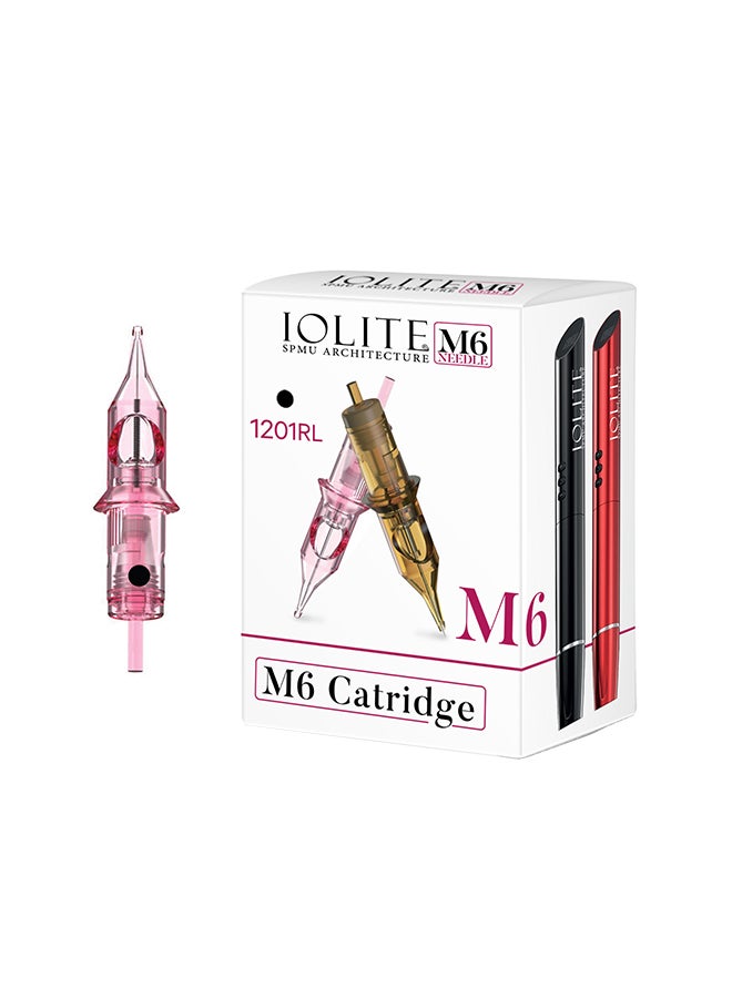 IOLITE 10- قطع إبر تاتو كارتريدج، آلة قلم SPMU M6 قابلة للاستخدام مرة واحدة - 1201RL - Image 1