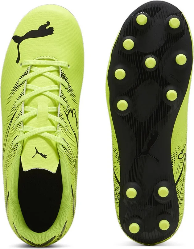 PUMA Attacanto Fg/ag Jr Green Kids Football Shoes