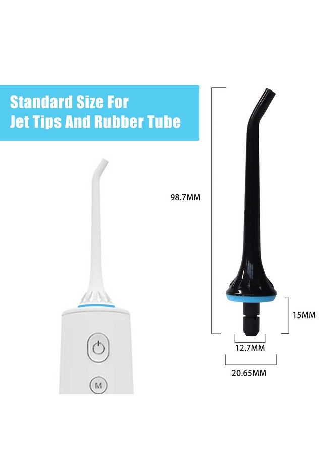 Replacement Tips for Oralfree,Nicwell,Nicefeel,COSLUS,Mospro,Zerhunt Water Flosser, Oral Irrigator Jet Tip Nozzel Black, 3 Pack