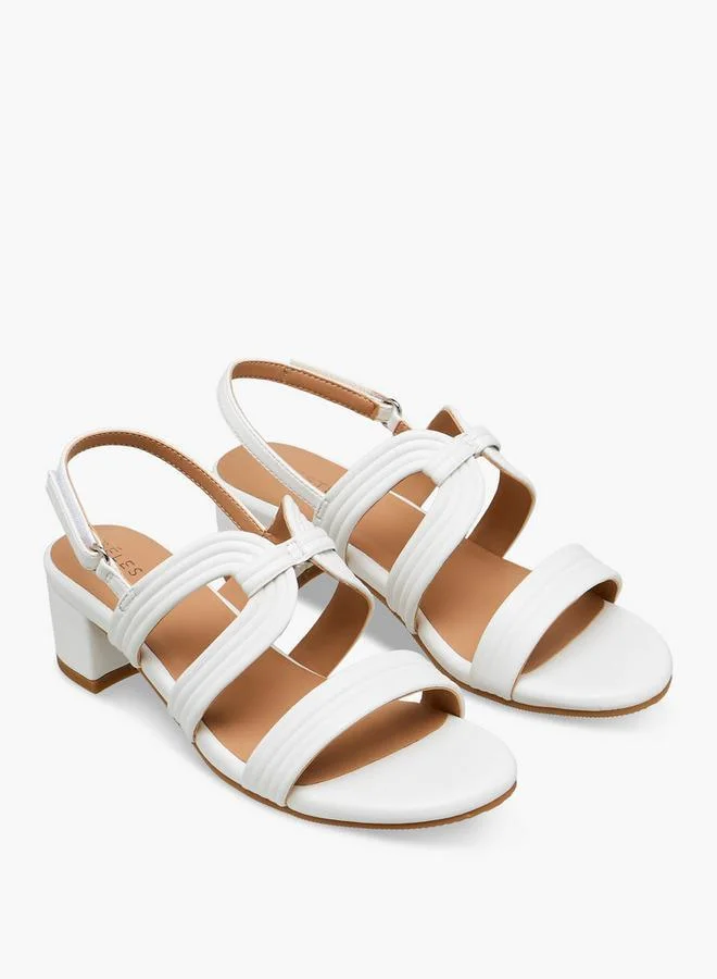 سيليست صنادل بكعب كتلة للبنات بنمط لاصق من تشكيلة رمضان