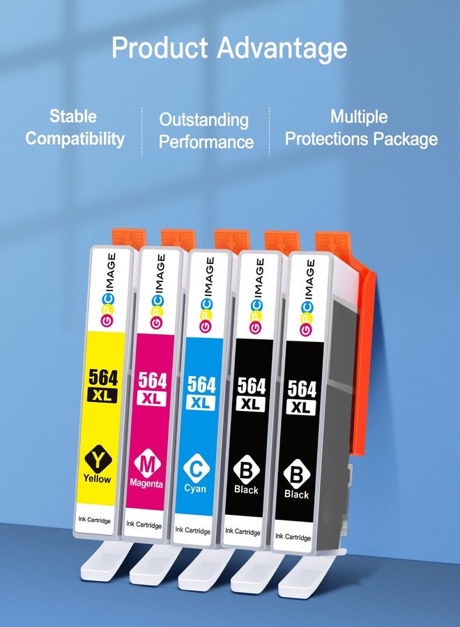 GPC Image 564 XL Ink Cartridges for HP 564 564XL Ink Cartridge Combo Pack - Image 5