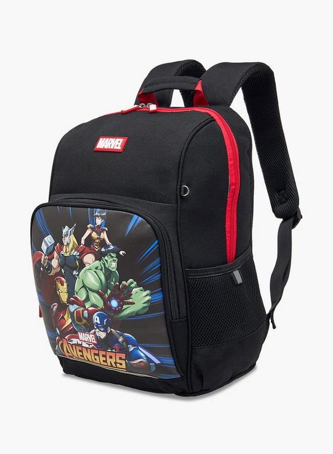 مارفل حقيبة ظهر مدرسية للأولاد بطبعة المنتقمون بأشرطة قابلة للتعديل وإغلاق بسحاب - Image 3