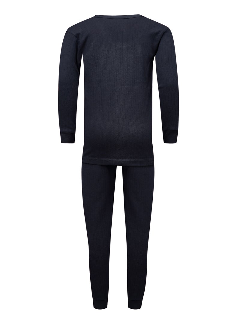 John Gladstone Boy's Cotton Interlock Thermal Set (Black) - Image 3