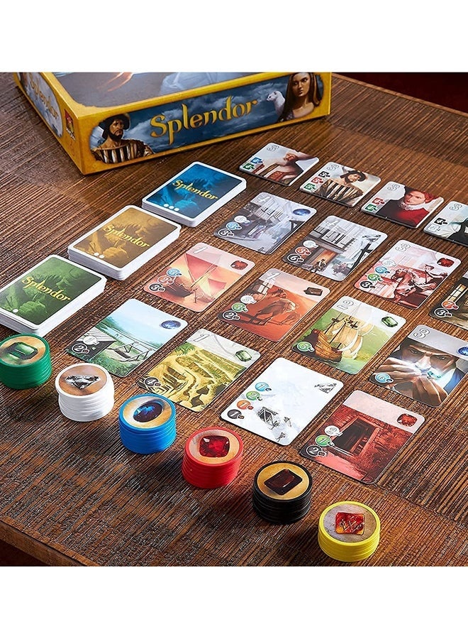 Splendor Board Game Original Strategy Card Game for Adults and Family The Greatest Renaissance Gemstone Merchant Guild Building Trading Empire Competitive Gem Collecting Chips and Cards Game for 2 to 4 Players Ages 10 Plus Space Cowboys Unbox Now High Replayability Educational Logic and Reflection Game Best Seller Tabletop Gaming Gift for Teens and Adults Professional Strategy Game 30 Minute Fast Paced Playtime International Version - Image 5