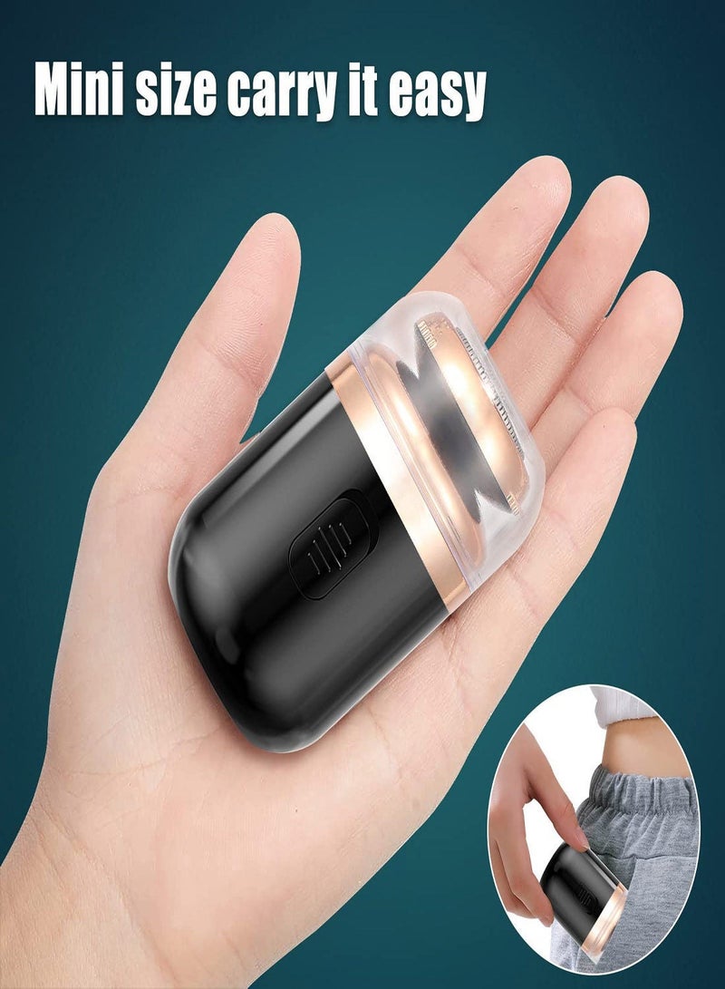 Captaintech Mini Portable Electric Shaver, Dual Purpose Shaver, New Upgrade Mini Electric Razor Shavers for Men, One-Button Use, USB Mini Shaver Charging Suitable for Home, Car, Travel (Dark Night Black) - Image 4