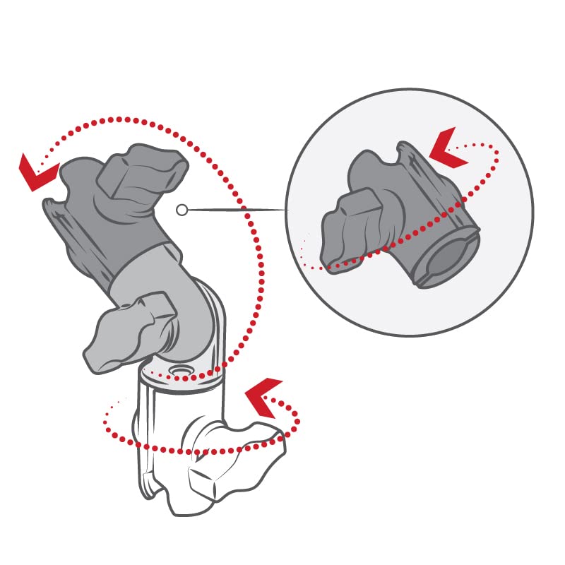 RAM Mounts Composite Double Socket Swivel & Ratchet Arm RAP-B-200-2U Compatible with RAM B Size 1" Ball Components - Image 2