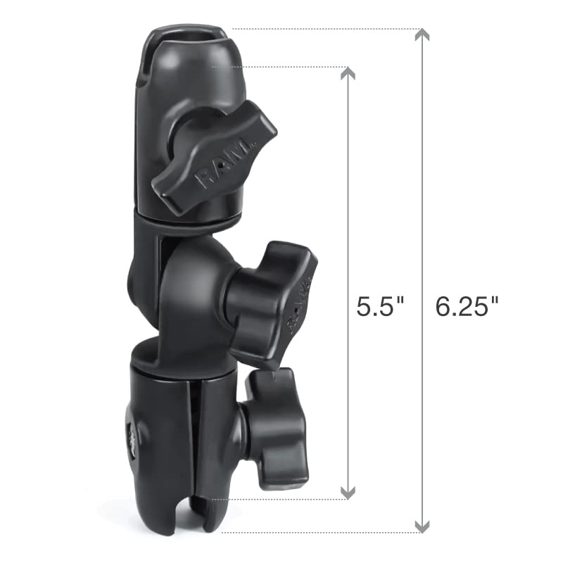 RAM Mounts Composite Double Socket Swivel & Ratchet Arm RAP-B-200-2U Compatible with RAM B Size 1" Ball Components - Image 3
