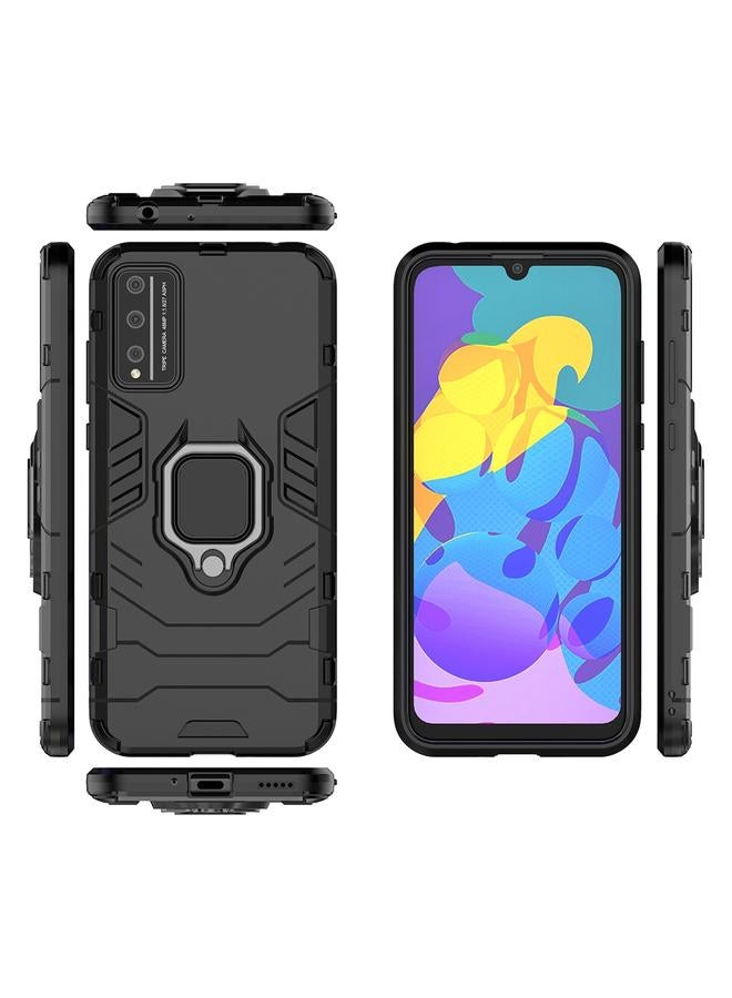 زبون جراب لهاتف Huawei Honor Play 4T Pro PC + جراب واقٍ مضاد للسقوط من مادة TPU مع حامل حلقي مغناطيسي - Image 2