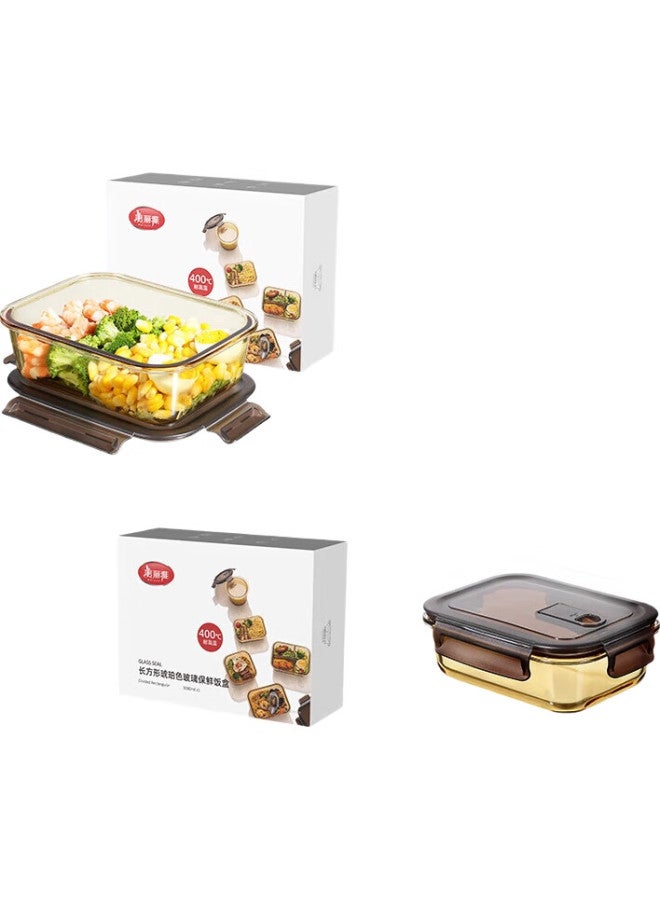 Maryya Meili Ya High Borosilicate Glass Lunch Box 1080Ml, Office Worker'S Lunch Container, Microwave-Safe, Large Capacity, Food Preservation Bento Box - Image 2