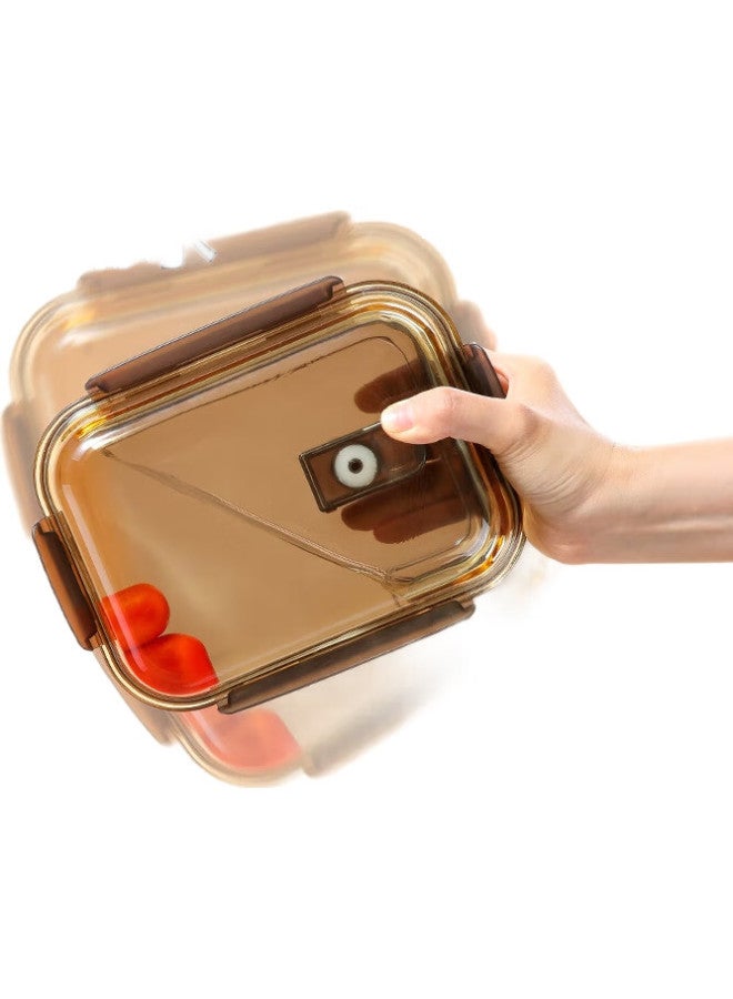 Maryya Meili Ya High Borosilicate Glass Lunch Box 1080Ml, Office Worker'S Lunch Container, Microwave-Safe, Large Capacity, Food Preservation Bento Box - Image 3