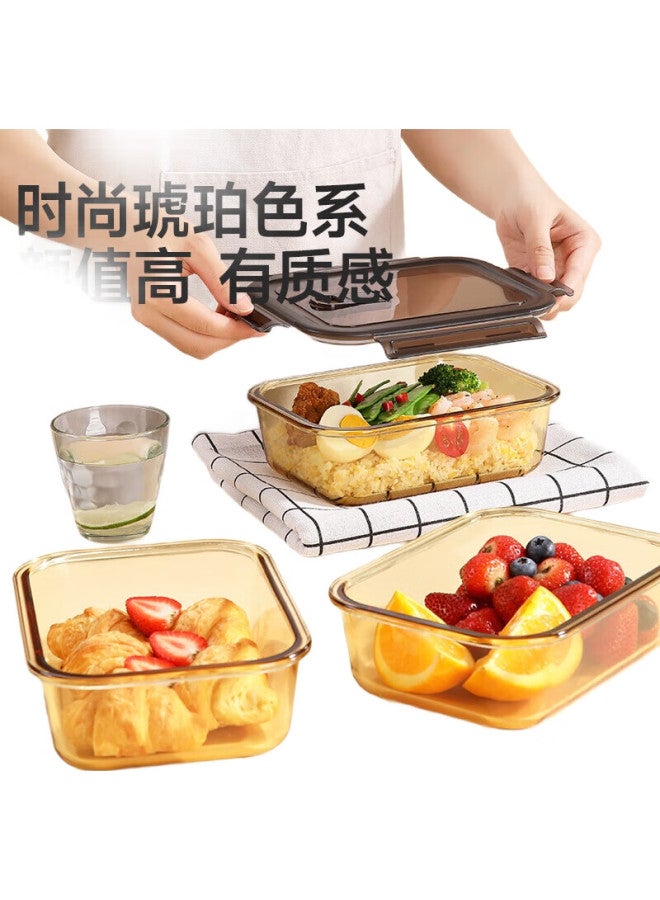 Maryya Meili Ya High Borosilicate Glass Lunch Box 1080Ml, Office Worker'S Lunch Container, Microwave-Safe, Large Capacity, Food Preservation Bento Box - Image 1