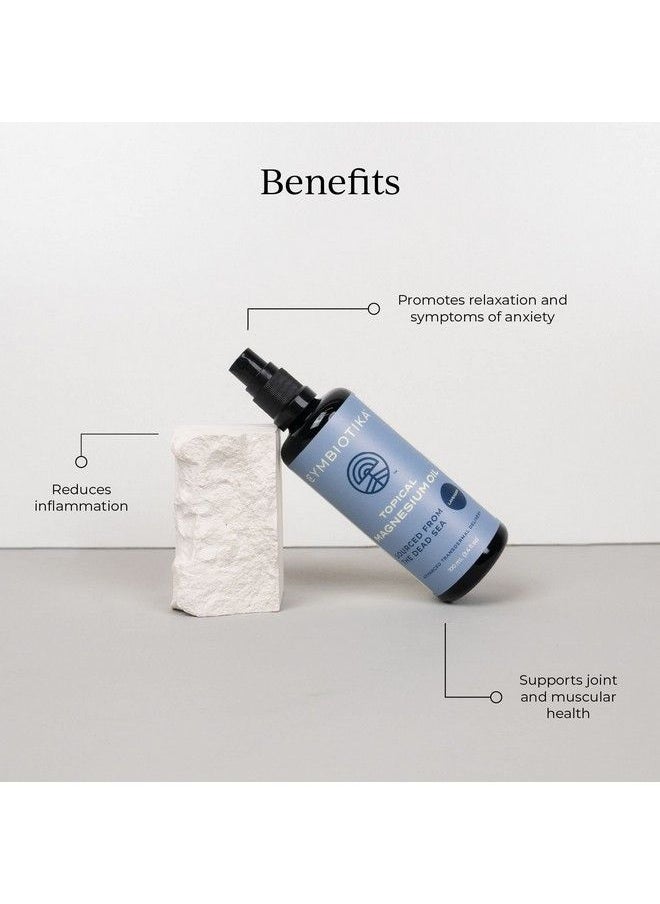 Cymbiotika - Topical Magnesium Oil Spray For Body Supplement For Leg Cramps Muscle Joint Health & Sleep Support Includes Magnesium Chloride Lavender Extract Aloe Vera Skin Applicator - Image 1