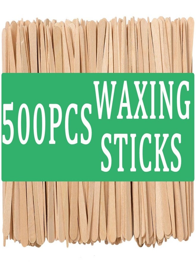 Borogo 500Pcs Waxing Sticks for Hair Removal - Borogo Eyebrow, Lip, Nose Small Waxing Applicator Sticks for Hair Removal and Smooth Skin - Spa and Home Usage - Image 1