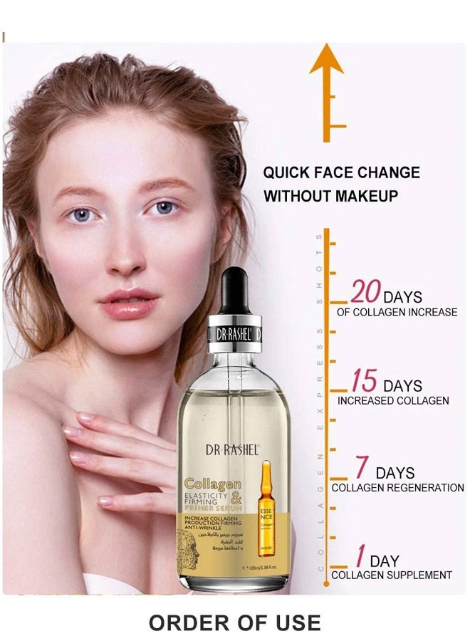 DR. RASHEL Collagen Elasticity And Firming Primer Serum Clear 100ml - Image 5