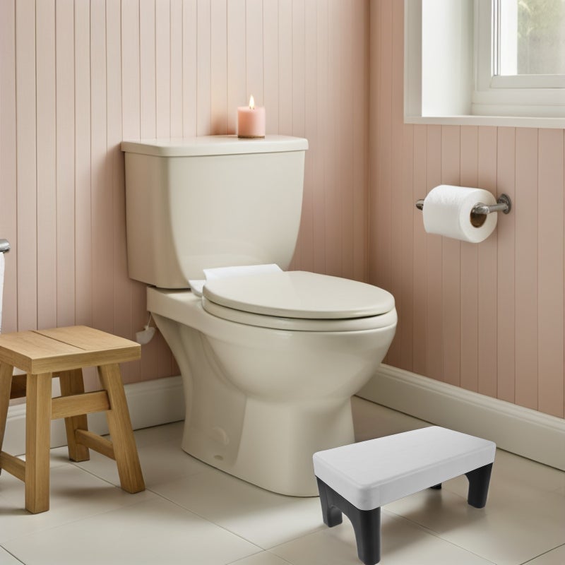 🚽 كرسي قر صاء بلاستيكي للحمام متعدد الألوان مستقر ومحمول للراحة - Image 5