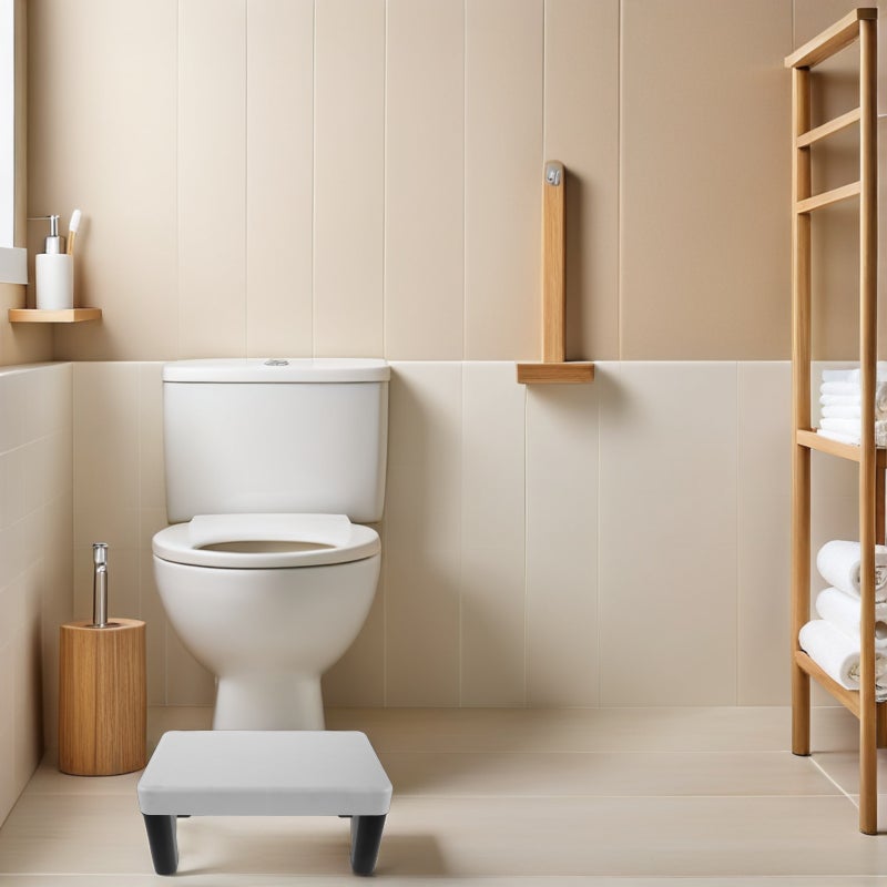 🚽 كرسي قر صاء بلاستيكي للحمام متعدد الألوان مستقر ومحمول للراحة - Image 2