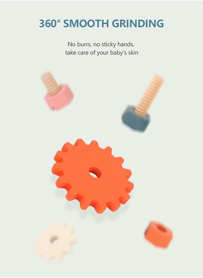 Nordic Educational Toys Boys Multifunction Simulation Tool Bench Wood Tool Play Set Toy for Toddler