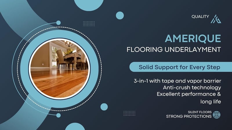 AMERIQUE 400SQFT AMERIQUE 3MM Thick Flooring Silver Underlayment Padding with Tape  Vapor Barrier 3in1 Heavy Duty Foam 400SF Total Pack of 2 Rolls 200SFRoll - Image 4