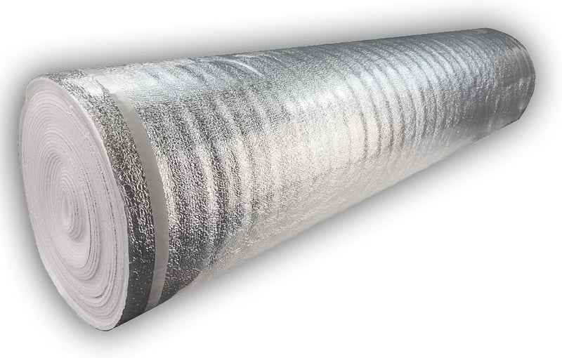AMERIQUE 400SQFT AMERIQUE 3MM Thick Flooring Silver Underlayment Padding with Tape  Vapor Barrier 3in1 Heavy Duty Foam 400SF Total Pack of 2 Rolls 200SFRoll - Image 2
