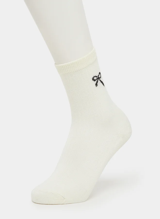 Styli Styli Set of 5 - Ribbon Print Socks