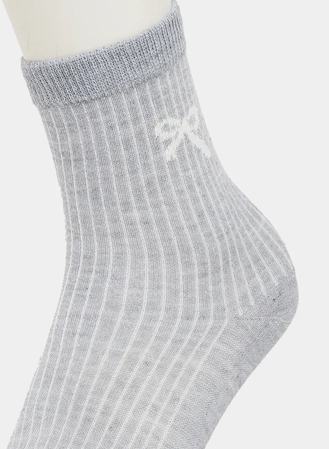 Styli Styli Set of 5 - Ribbon Print Socks