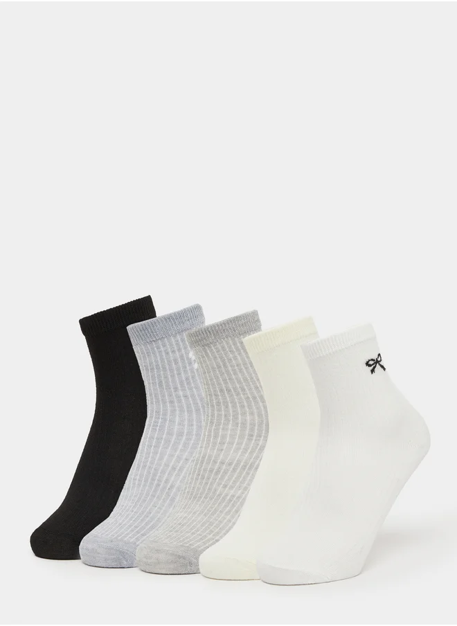 ستايلي Styli Set of 5 - Ribbon Print Socks