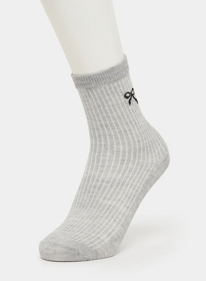 Styli Styli Set of 5 - Ribbon Print Socks