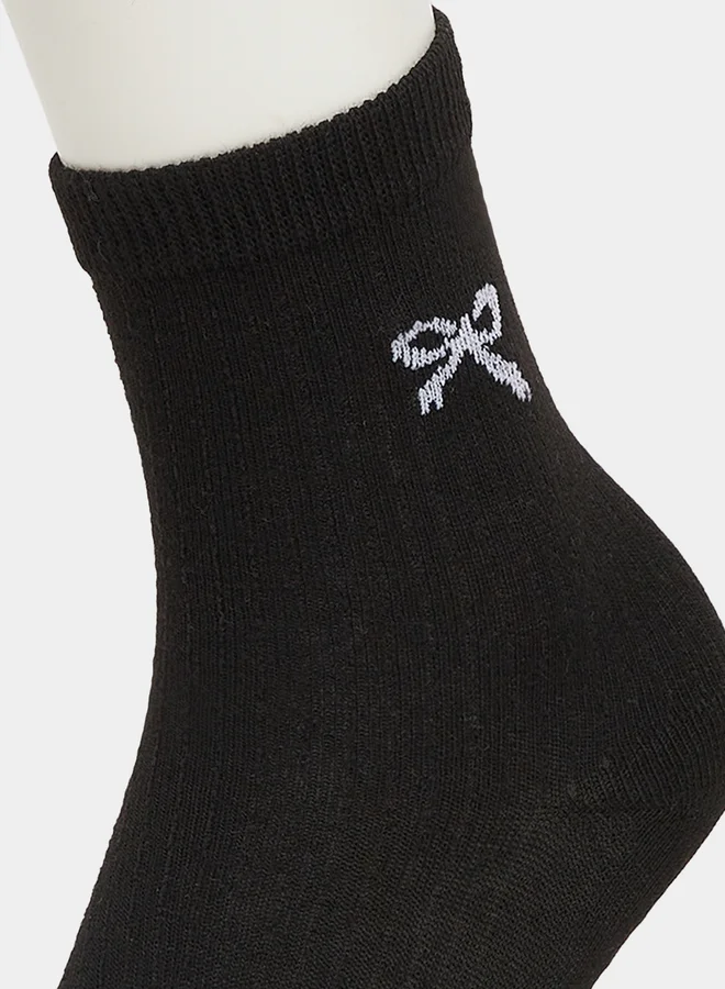 Styli Styli Set of 5 - Ribbon Print Socks