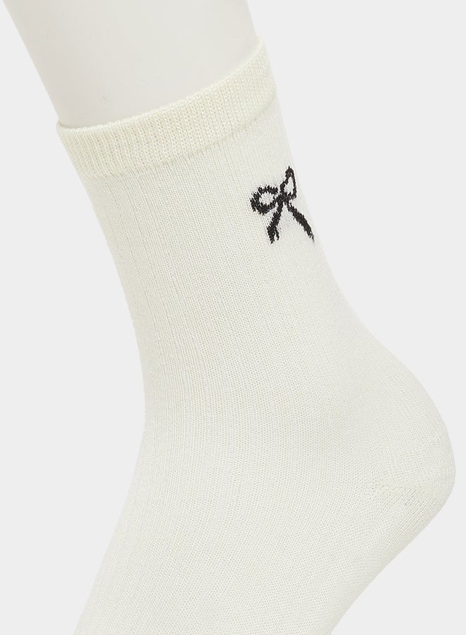 Styli Styli Set of 5 - Ribbon Print Socks  - Image 5