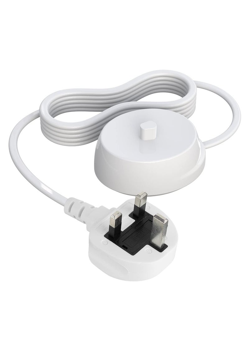 SANMUGEED - SANMUGEED for Oral B Electric Toothbrush Charger, Braun Type 3757 Chargers UK Plug for  for Oral-B Pro 650/Pro Series/Genius/Smart Series and Other for All Oral b Toothbrushes - Image 1