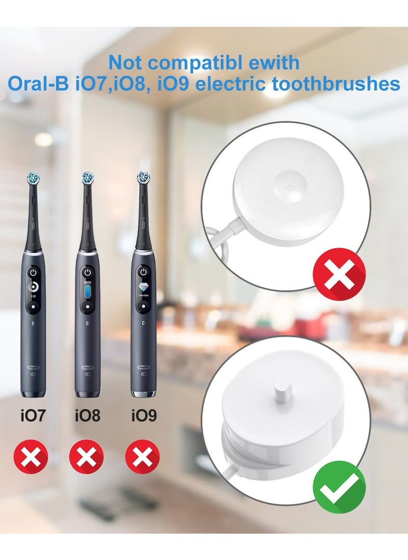 SANMUGEED - SANMUGEED for Oral B Electric Toothbrush Charger, Braun Type 3757 Chargers UK Plug for  for Oral-B Pro 650/Pro Series/Genius/Smart Series and Other for All Oral b Toothbrushes - Image 1