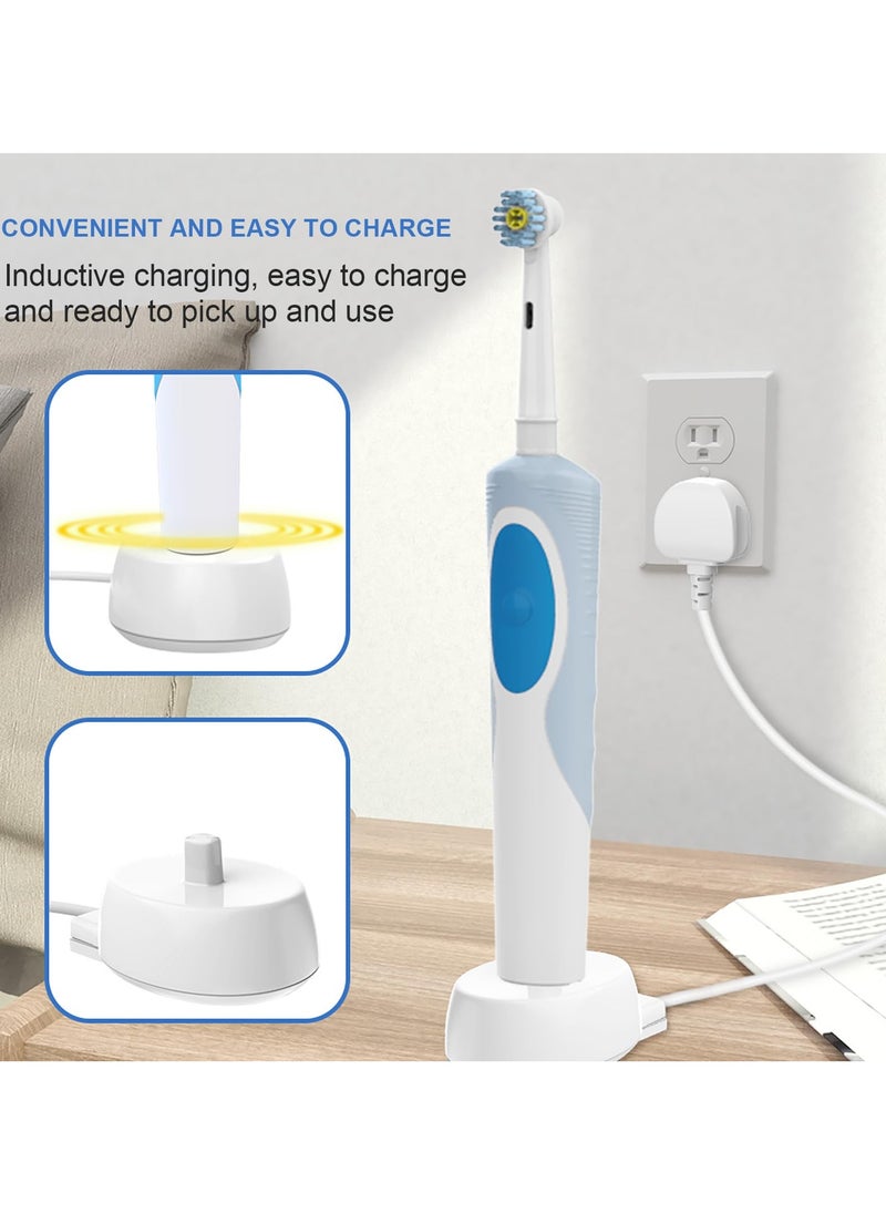 SANMUGEED - SANMUGEED for Oral B Electric Toothbrush Charger, Braun Type 3757 Chargers UK Plug for  for Oral-B Pro 650/Pro Series/Genius/Smart Series and Other for All Oral b Toothbrushes - Image 1
