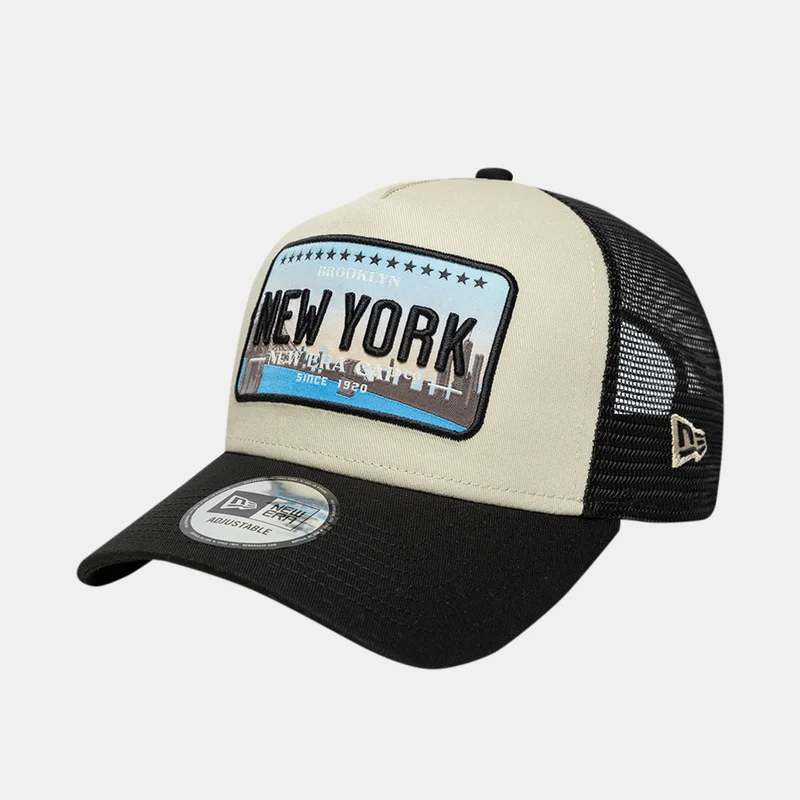 New Era Black Men's Licence Plate 9FORTY A-Frame Trucker Cap for Men | Best Price UAE