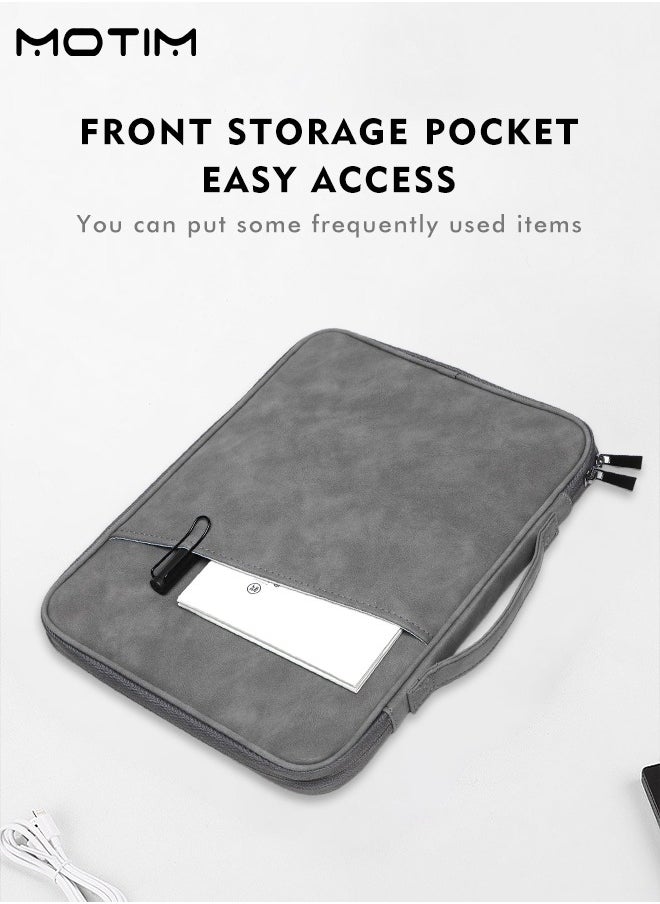 Motim 12.9 Inch Laptop Bag Tablet Sleeve Case, Compatible with iPad Pro 12.9 M2 2022/2021/2020/2018/Pro 12.9 2017, Padded Zipper Sleeve, Protective Briefcase Handle Carrying Case, Surface Laptop Go 12.4", Galaxy Tab S8+ 12.4"  - Image 5