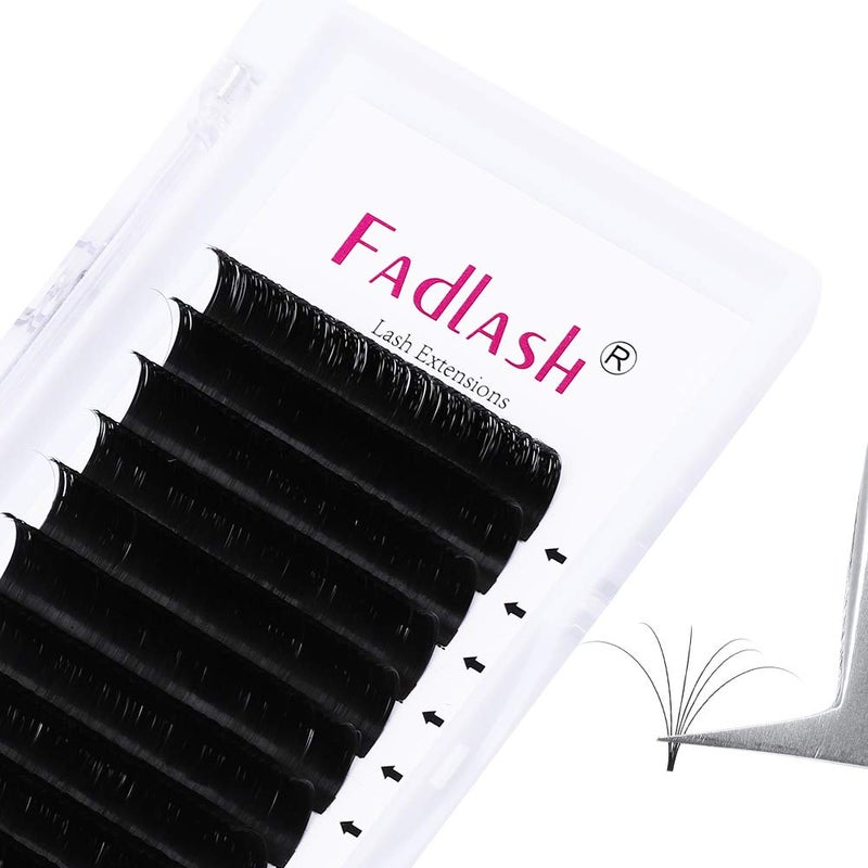 Eyelashes Extension FADLASH Volume Eyelash Extensions Rapid Bloom Self Fanning Lashes 003 C Curl Easy Fan Volume Lashes 003C 13mm