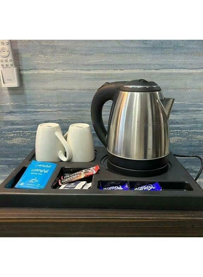 PAUL SONS Hospitality Tray for Kettle, Made of ABS Plastic Black (Size:15"x13"x1.5") (15"x13"x1.5", 1, Count) - Image 2