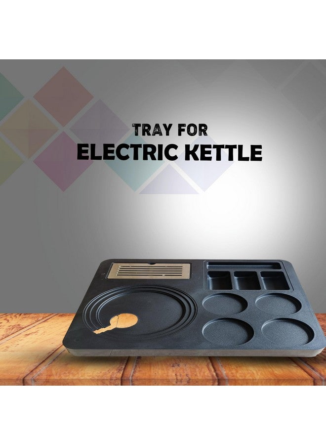 PAUL SONS Hospitality Tray for Kettle, Made of ABS Plastic Black (Size:15"x13"x1.5") (15"x13"x1.5", 1, Count) - Image 4