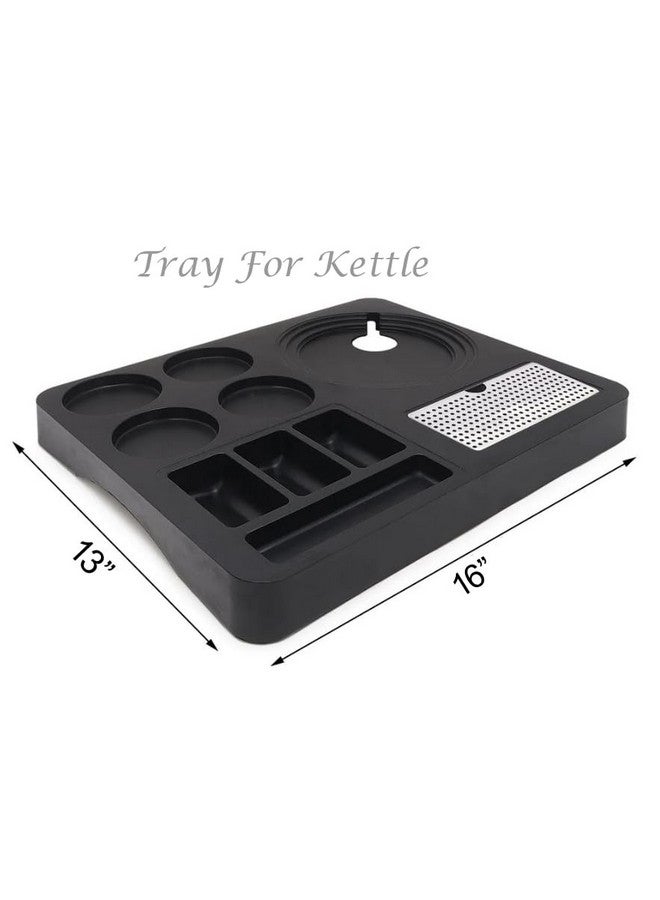 PAUL SONS Hospitality Tray for Kettle, Made of ABS Plastic Black (Size:15"x13"x1.5") (15"x13"x1.5", 1, Count) - Image 5