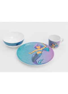 Bright Designs Kids 3 pieces  Melamine Set Mermaid K3  - Image 1