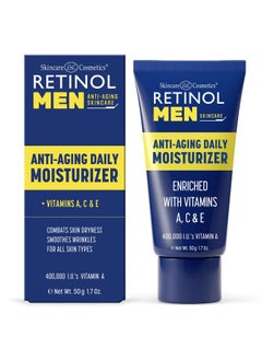 RETINOL Retinol Men’s Daily Moisturizer - The Original Retinol Moisturizing Cream Made For A Man’s Skin - Anti-Aging Benefits of Exfoliating Vitamin A & Deep Hydration For Healthier, Younger Looking Skin  - Image 1