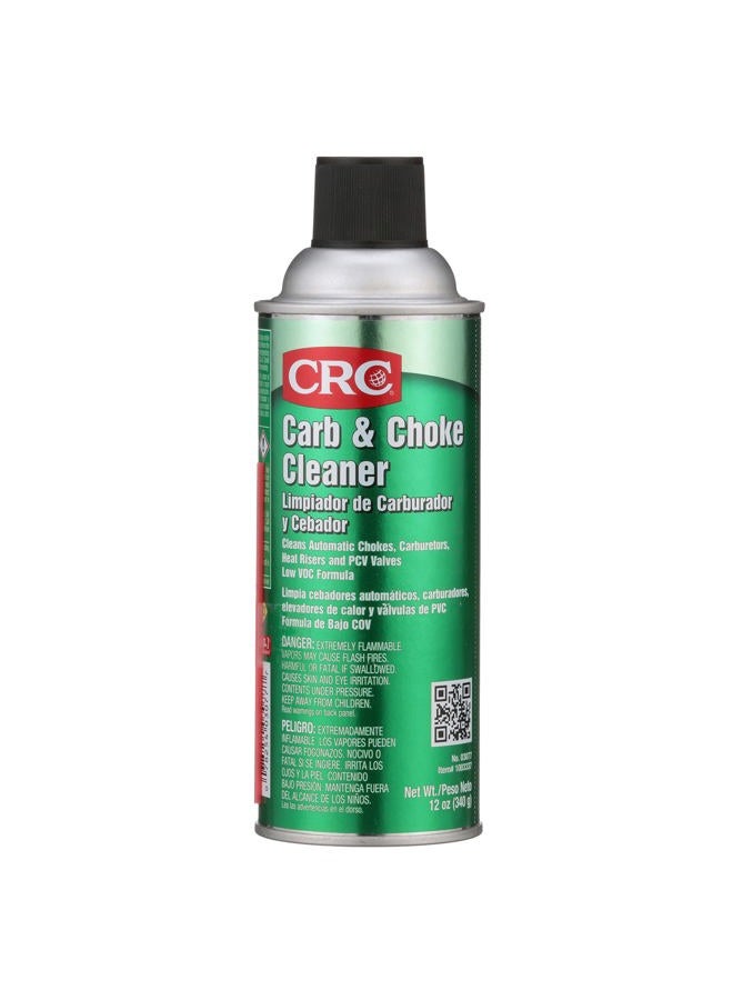 CRC Carb and Choke Cleaner, 12 oz Aerosol Can, Clear - Image 1