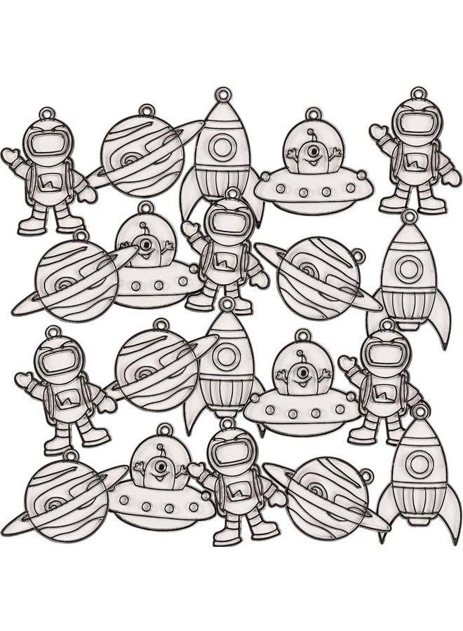 Fun Express Outer Space Suncatchers, Makes 24 - VBS Vacation Bible School Supplies/Decor - DIY Crafts for Kids and Fun Home Activities - Image 1