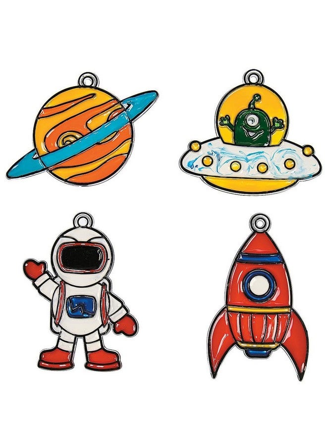 Fun Express Outer Space Suncatchers, Makes 24 - VBS Vacation Bible School Supplies/Decor - DIY Crafts for Kids and Fun Home Activities - Image 3