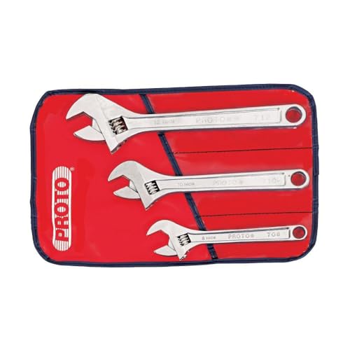 Proto J795A 3 PIECE ADJUSTABLE WRENCH SET - Image 1