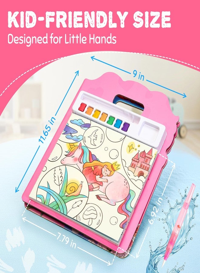 JoyCat كتب تلوين JoyCat Find & Color المائية للأطفال الصغار، لعبة تعليمية للبحث والاكتشاف، لعبة فنية وحرفية بدون فوضى، نشاط تعليمي ممتع للأطفال من سن 3-5 و4-8 سنوات، هدايا عيد الفصح للأطفال (المهر السحري) - Image 3